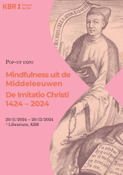 Affiche pop-up expo Mindfulness uit de Middeleeuwen