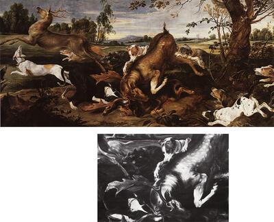 Frans Snyders (1579-1657), Damhertejacht, Circa 1635. Dieren als model - Het dier in de Vlaamse schilder- en beeldhouwkunst