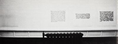 Joseph Kosuth (U.S.A., 1945), White Plaster Wall, Kunst in musea