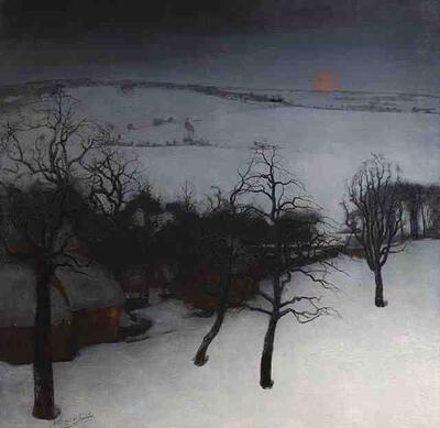 Valerius De Saedeleer, Winterlandschap met schelven, 1931, privéverzameling