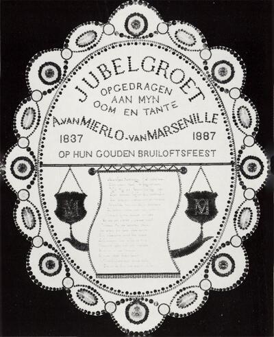 Gouden bruiloftsgroet, 1887. Volskunde