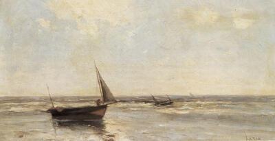 Louis Artan (1837-1890), Marine. Schilders van de zee