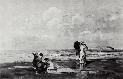 Périclès Pantazis (1849 -1884), Op het strand. Schilders van de zee