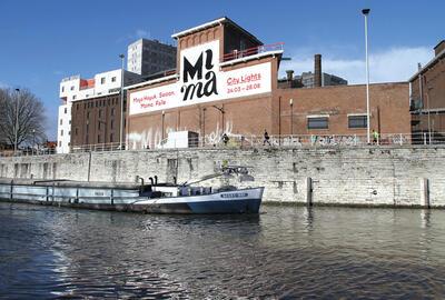 Het MIMA in de voormalige Belle-Vue-brouwerij aan het kanaal in Molenbeek 