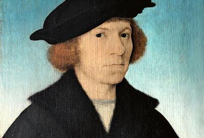 Joos van Cleve, Zelfportret, ca. 1519, olieverf op paneel, portretkunst,