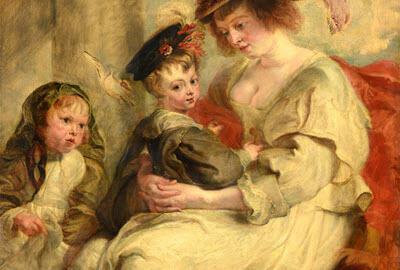 Peter Paul Rubens, Helena Fourment met haar kinderen Frans