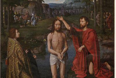 Gerard David (ca.1460-1523), De Doop van Christus