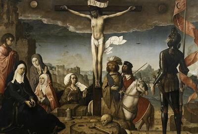 Juan de Flandes, De Kruisiging, ca. 1519, olie op doek,