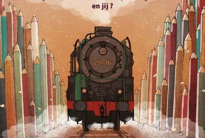Affiche tentoonstelling Van Schets tot trein